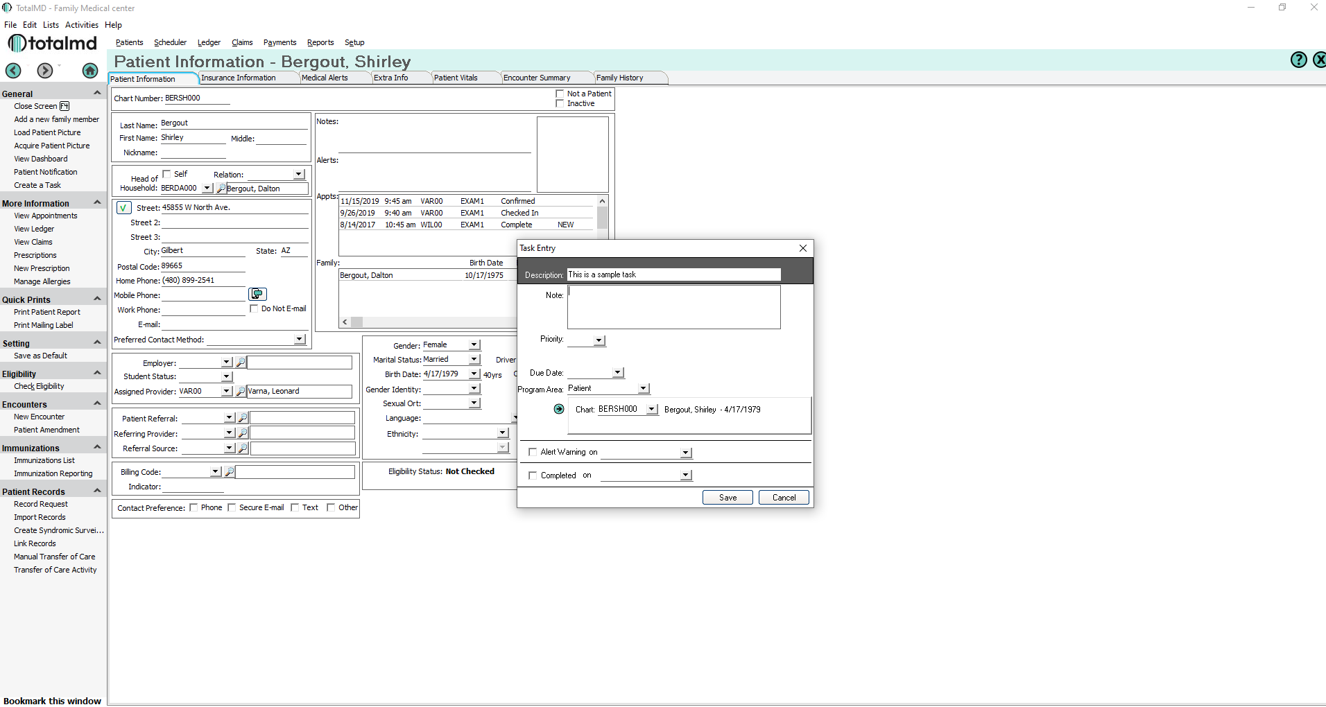 TotalMD medical software task lists