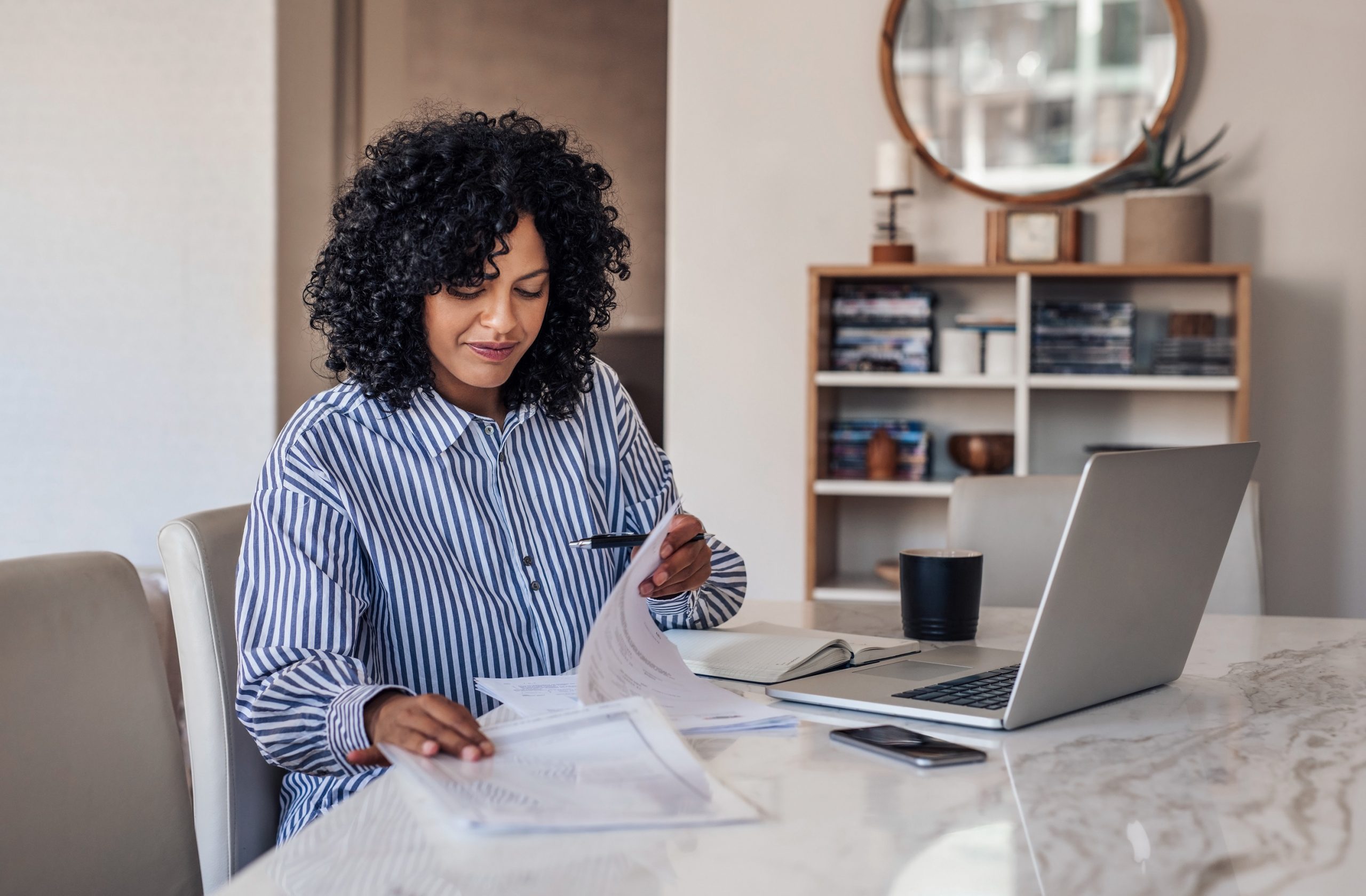 woman using medical billing software